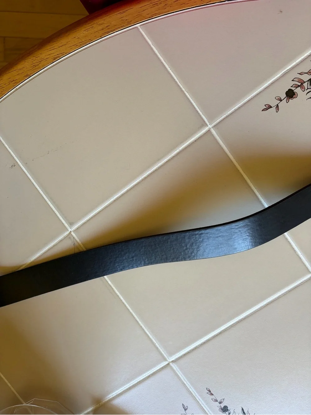 TRUFIT Black Leather Belt with Metal Buckle